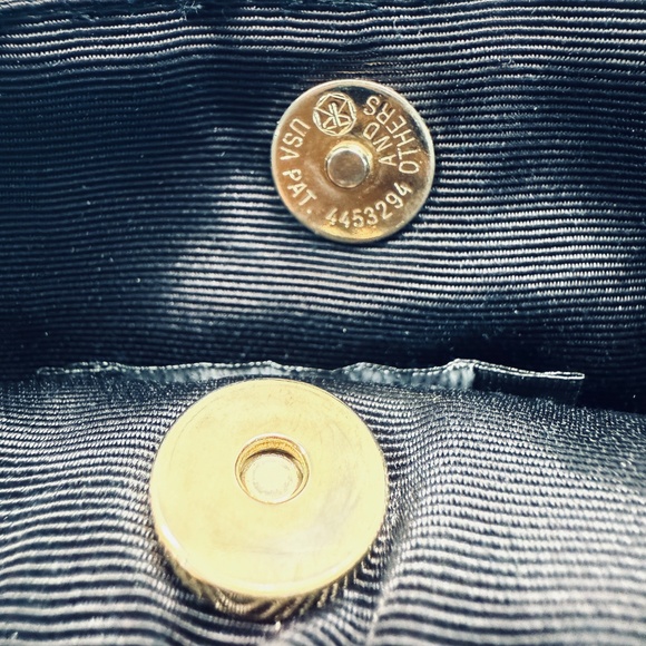 Gun Marie Nilsson NYC Black Macrame Woven Crossbody Purse Tortoise Shell Chain - Picture 7 of 8